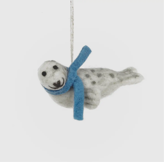 Handmade Felt Seal Christmas Decoration