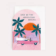 And so the adventure begins card