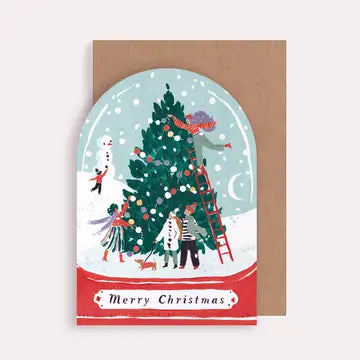 Merry Christmas Snow Globe - Sister Paper Co.
