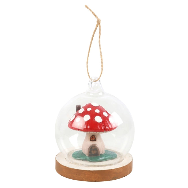 Mushroom Glass Dome Decoration