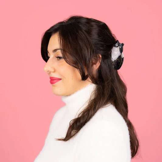 Black & White Cat Hair Clip