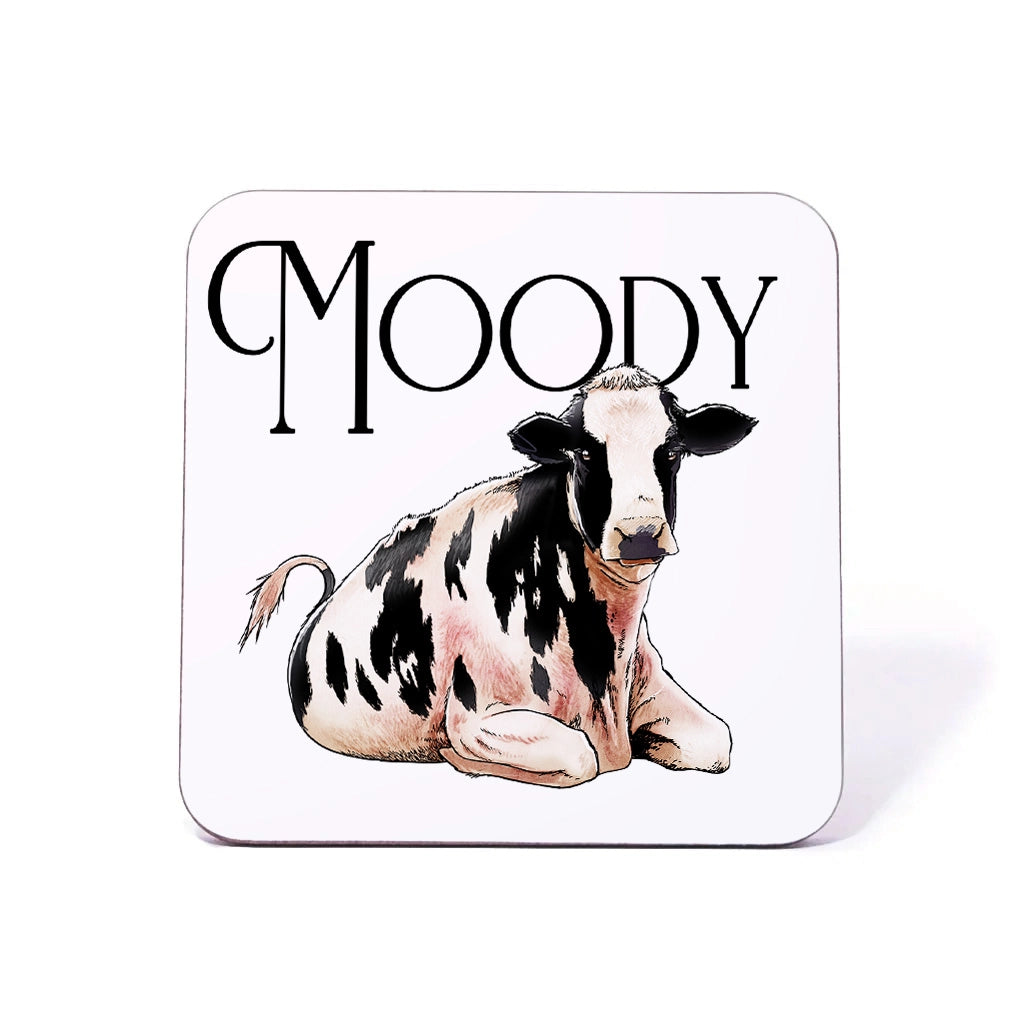 Moody Cow - Novelty Coaster