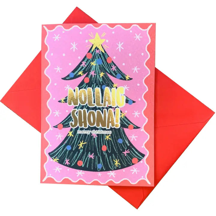 Nollaig Shona Tree - Prints of Ireland Card
