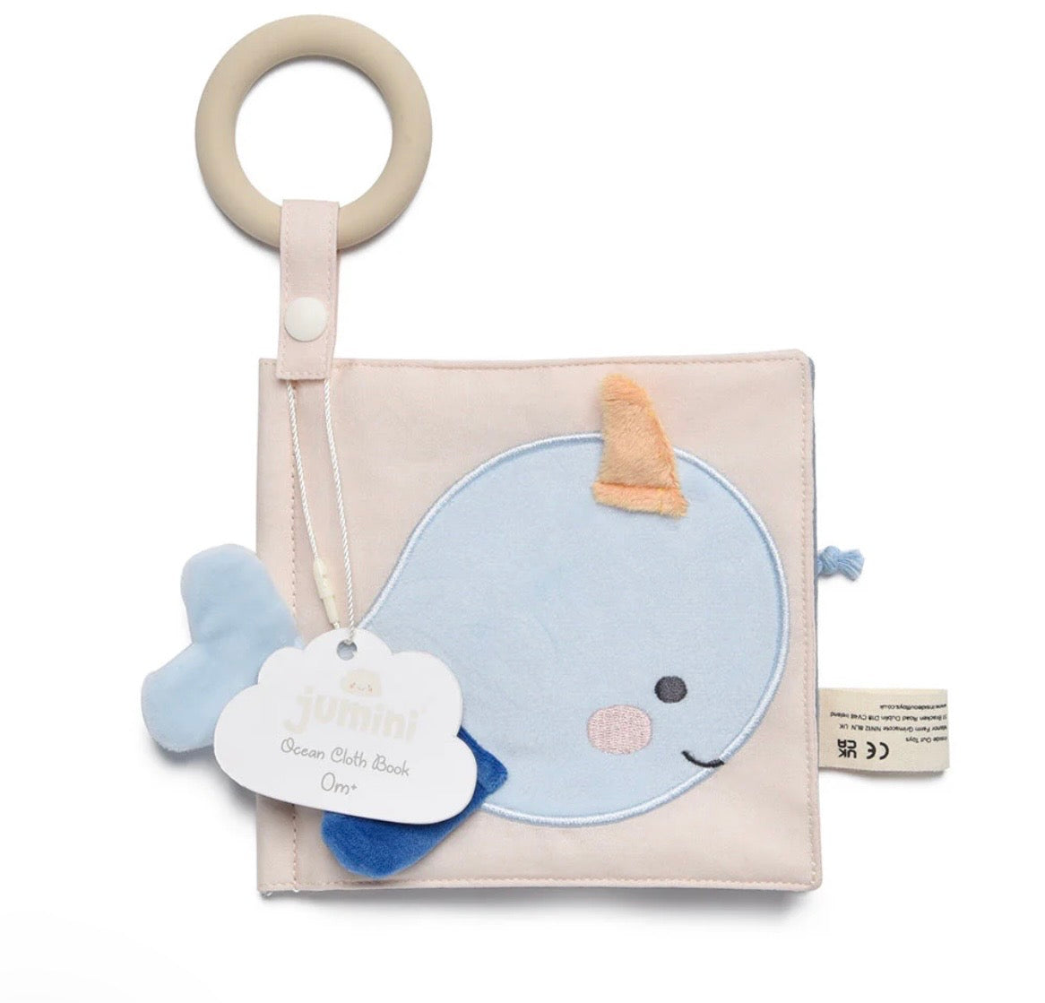 Jumini Baby Cloth Book - Touch, Feel and Crinkle Toy for 6m+