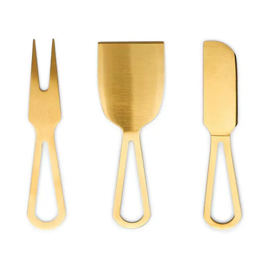 Gold Stainless Steel Cheese Knives