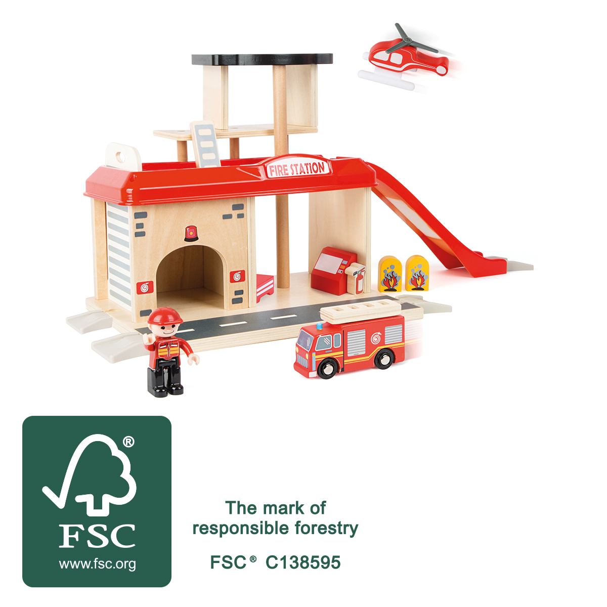 Fire Station with Accessories