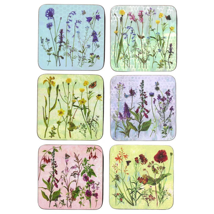 Wildflower Coasters and Placemats Set - Coasters