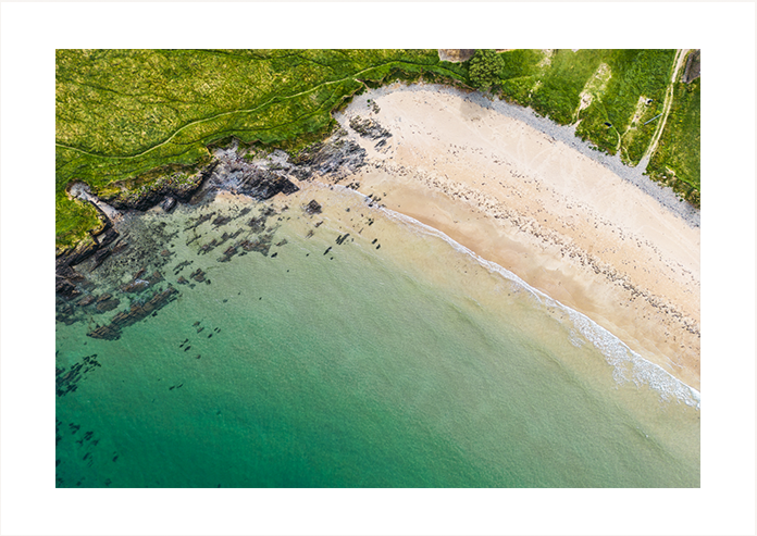 A Quiet Place, Curragh Beach - A3 Aerial Photo Print