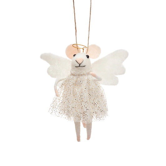 Angel Mouse Felt Decoration