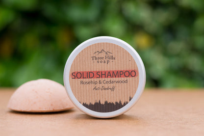 Anti-Dandruff Solid Shampoo - Rosehip & Cedarwood