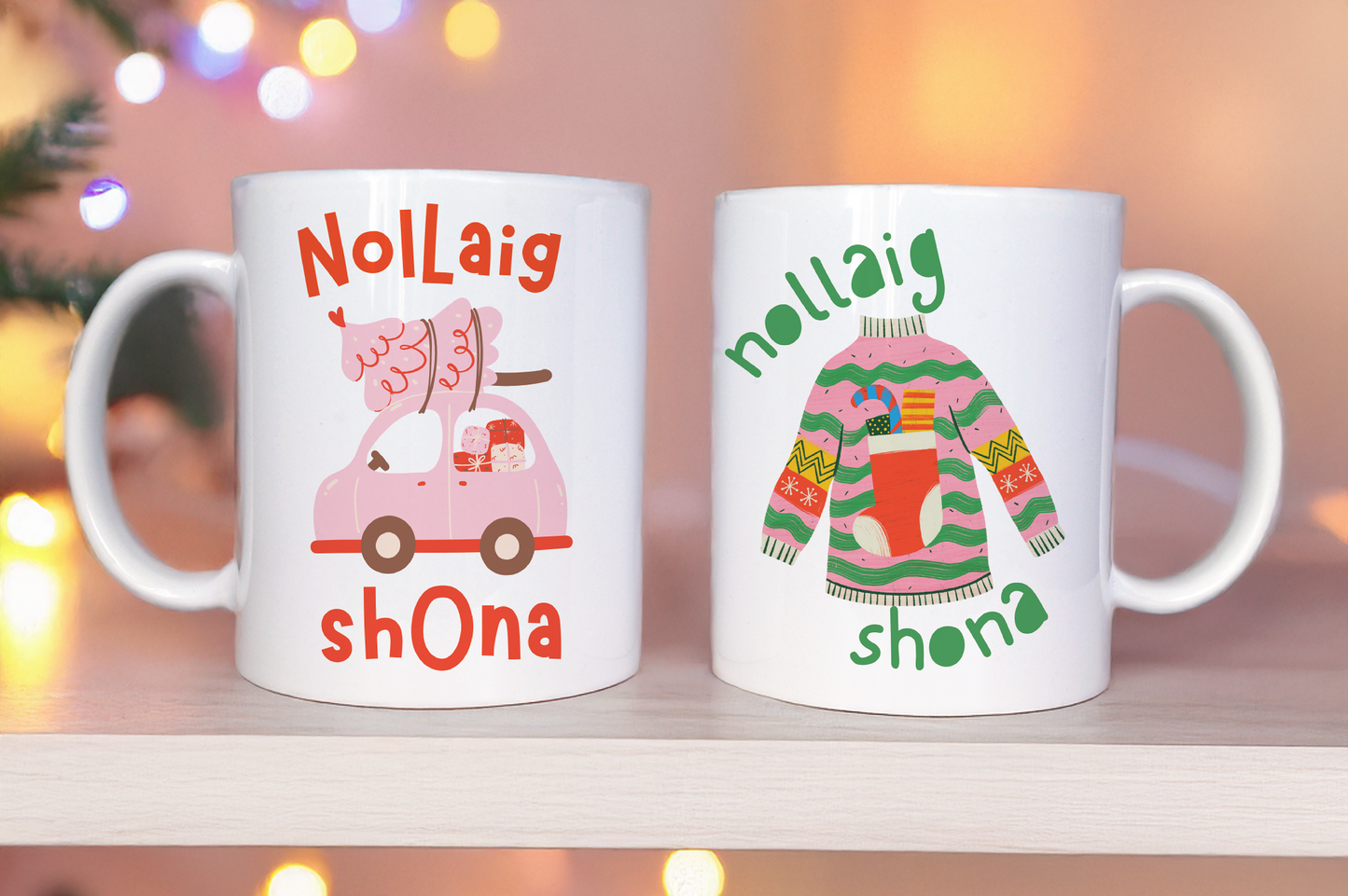 Nollaig Shona Jumper As Gaeilge Mug