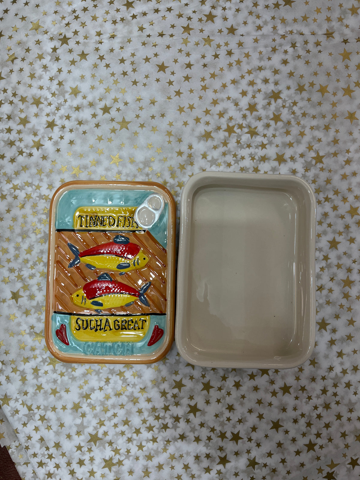 Sardine Dish with Lid