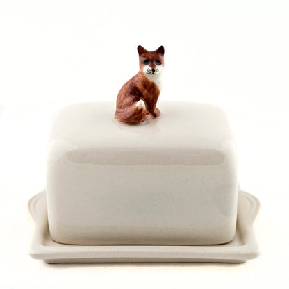 Fox Butter Dish