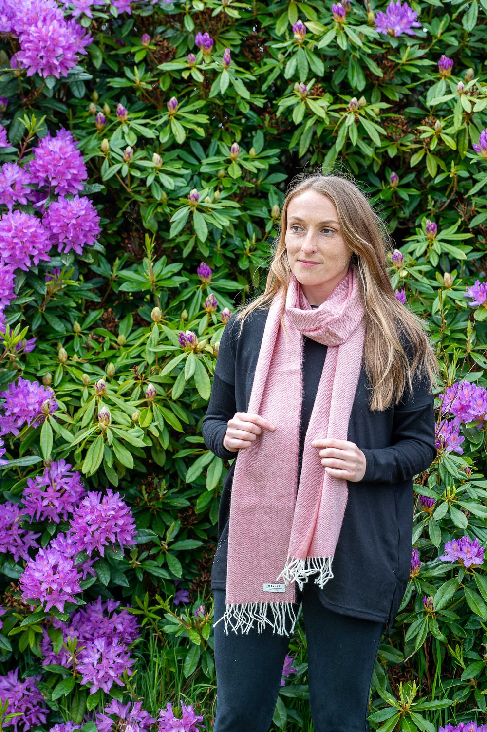 Blossom Herringbone McNutt Scarf