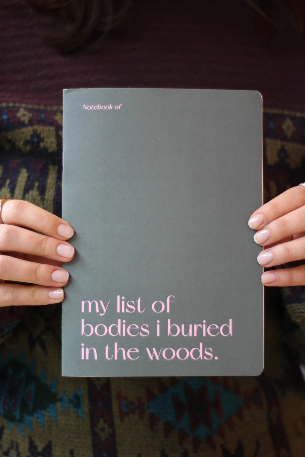 Notebook of: