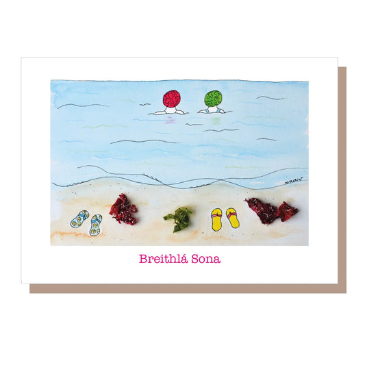 Breithlá Sona Beach - Sea Swimmers Card