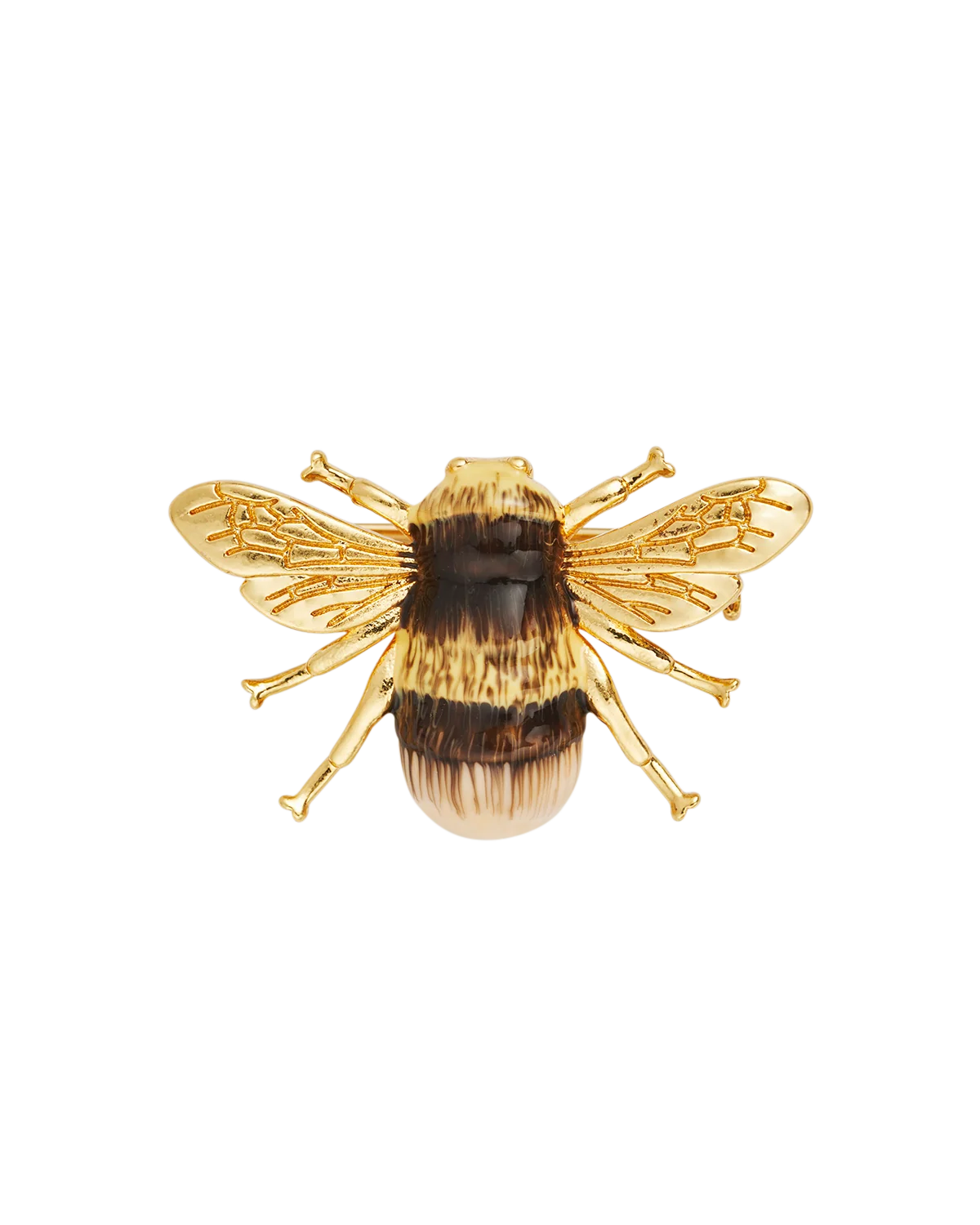 Gold Honey Bee Brooch