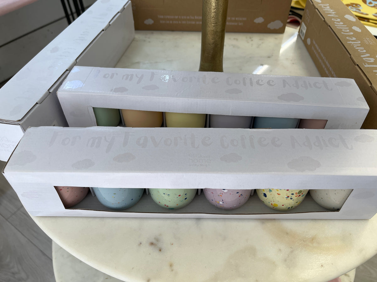 Breeze Party In Espresso Cup / Egg Cup Mix 6 Pieces