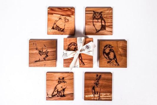 Caulfield Country Board Coasters - Six