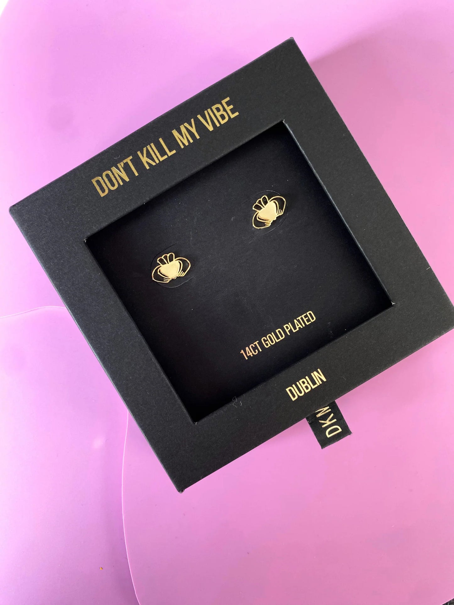 Heart Strong Beag Studs