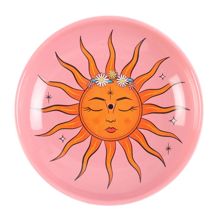 Sun Ceramic Incense Holder