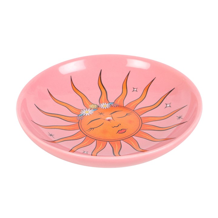 Sun Ceramic Incense Holder