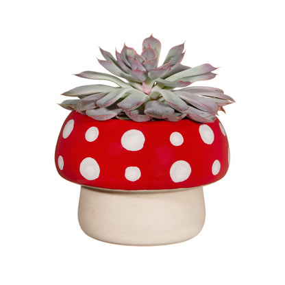 Red Mushroom Planter