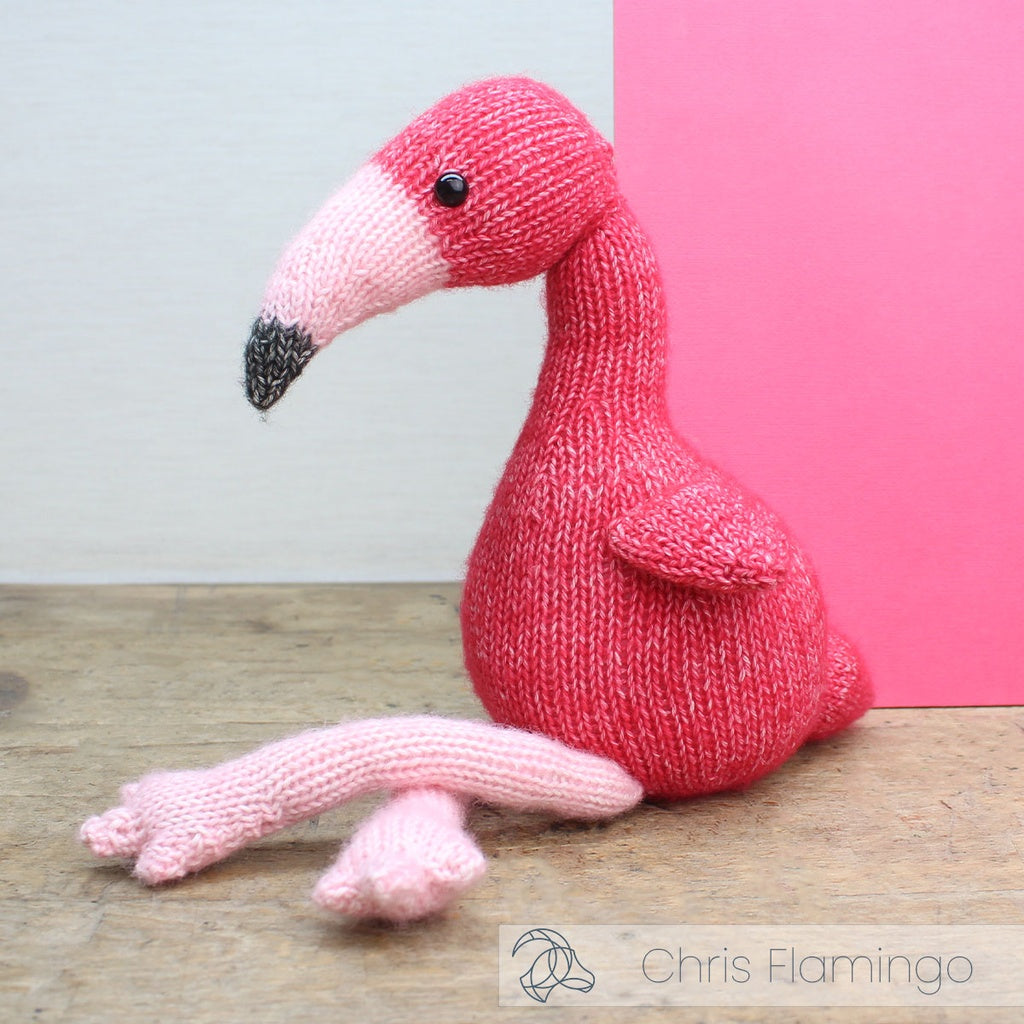 Knitting Kit Flamingo