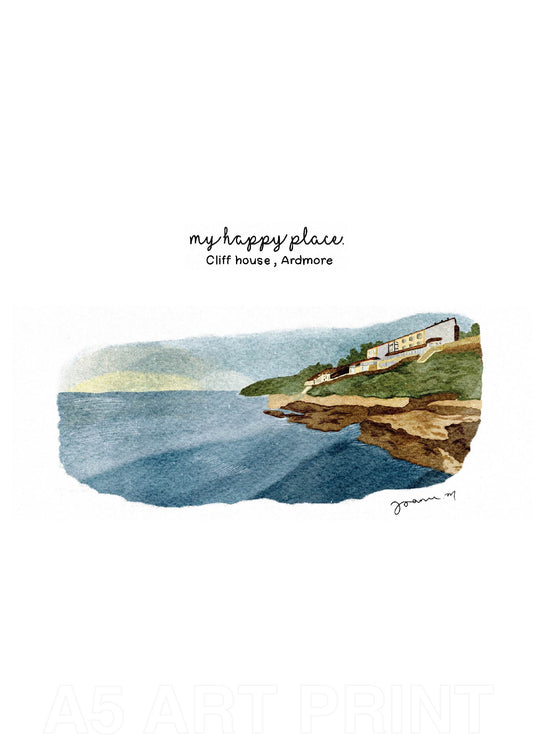 My Happy Place Print - Cliff House