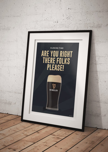 Are You Right There Folks - Ray Hurley Print