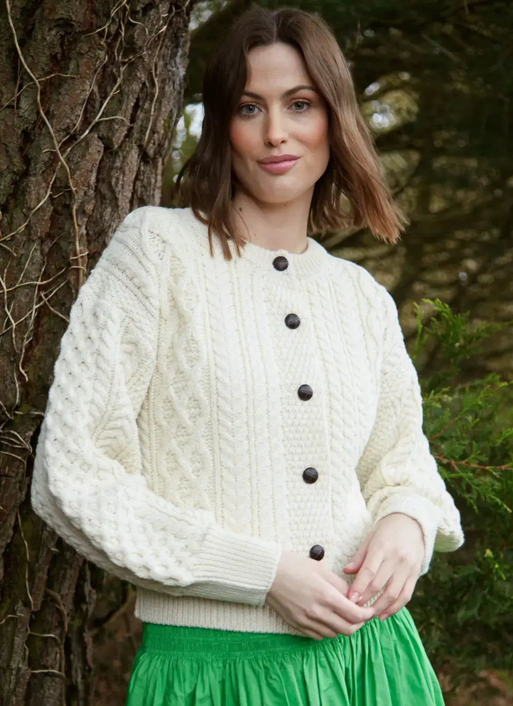 Clover Aran Cardigan