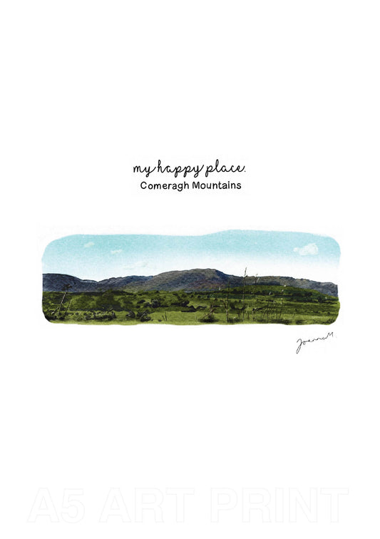 My Happy Place Print - Comeragh Mountains