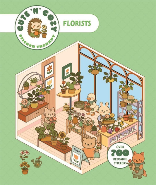 Cute 'n' Cozy Sticker Therapy: Flower Shop