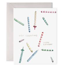 No counting happy birthday card