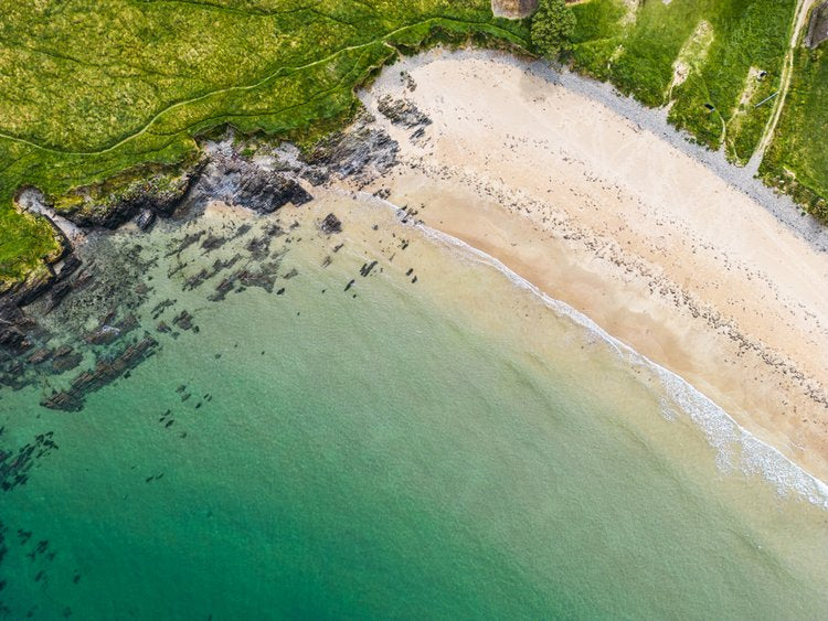 A Quiet Place, Curragh Beach - A3 Aerial Photo Print