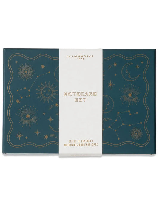 DesignWorks Ink Celestial Set of 16 Assorted Notecards