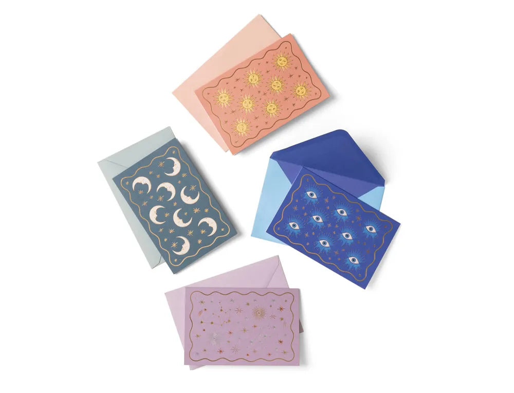 DesignWorks Ink Celestial Set of 16 Assorted Notecards