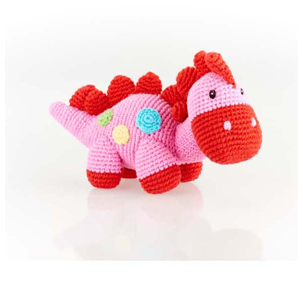 Steggi Pink Dino Rattle SALE