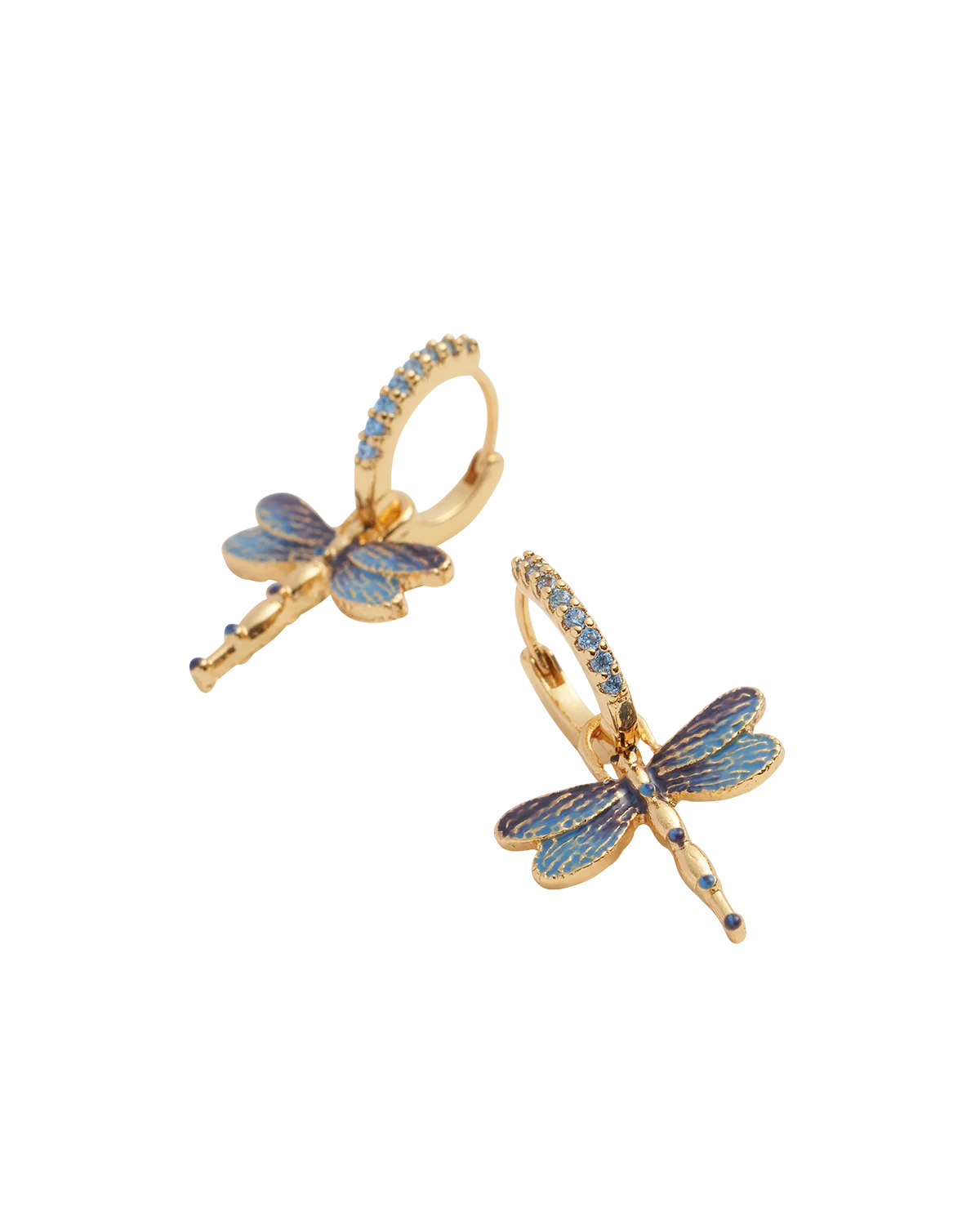 Dragonfly Crystal Earrings - Fable