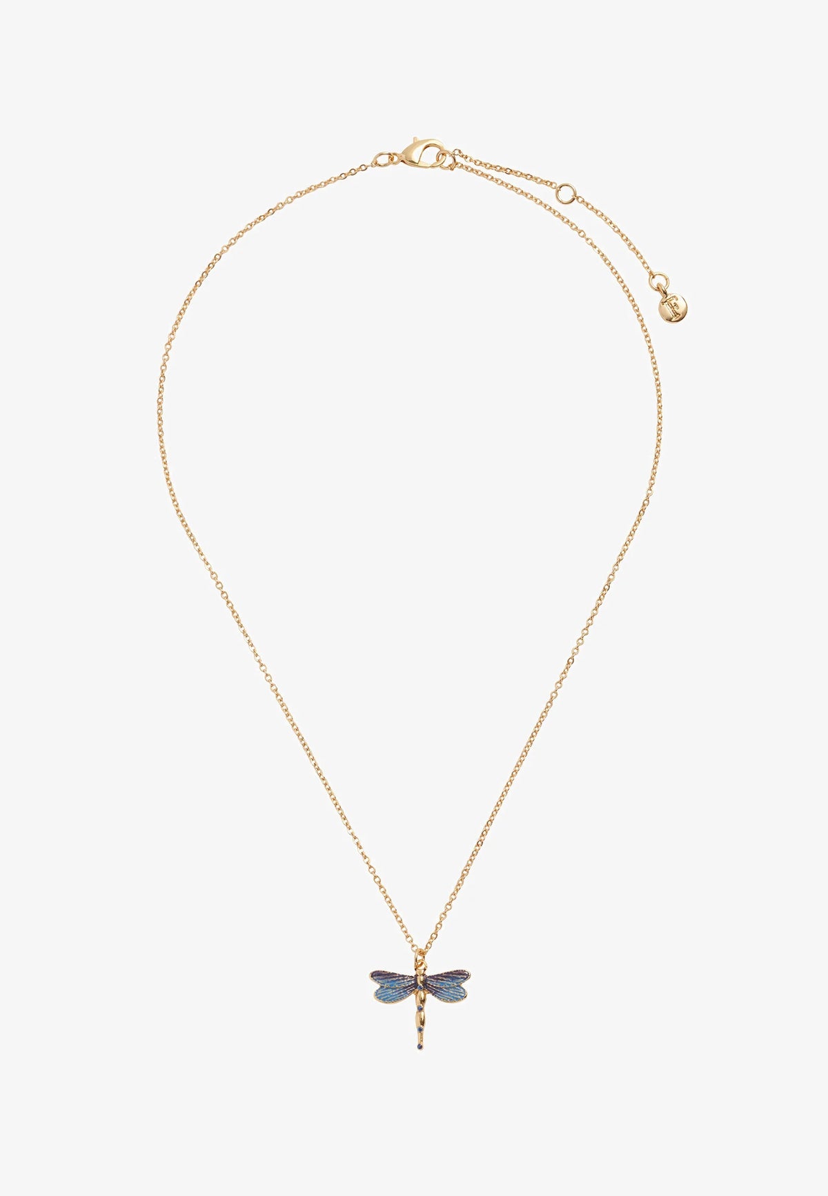 Gold Dragonfly necklace - Fable
