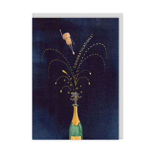 Ohh Deer Congratulations Champagne Card