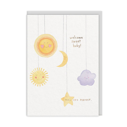 Ohh Deer Welcome Sweet Baby Card