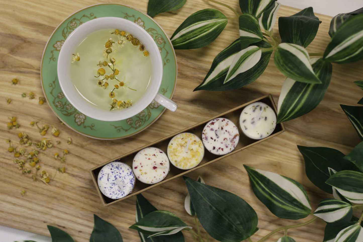 Set of 5 Essential Oil Soy Tealights