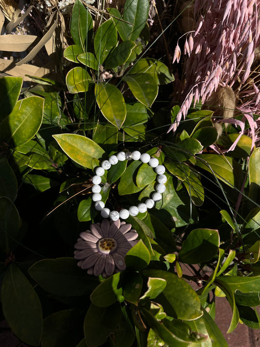 White Howlite Bracelet