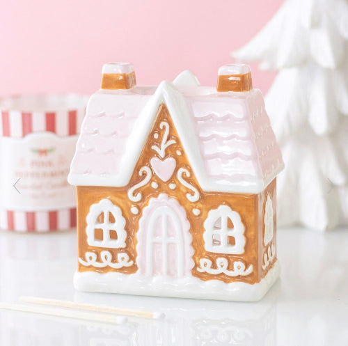 Gingerbread house ceramic oil burner & wax warmer