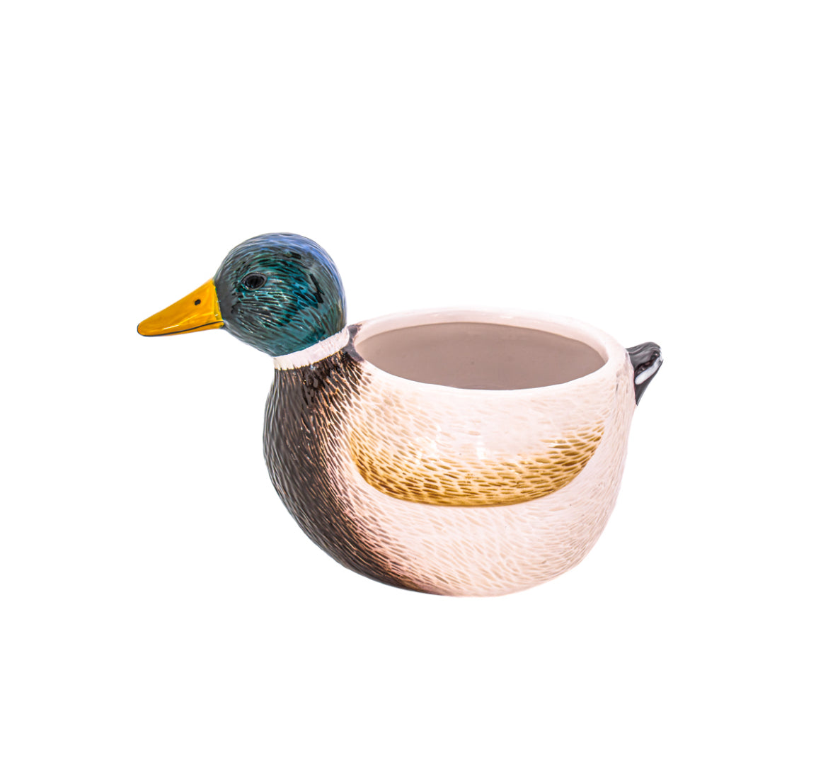 Mallard Duck Mini Planter
