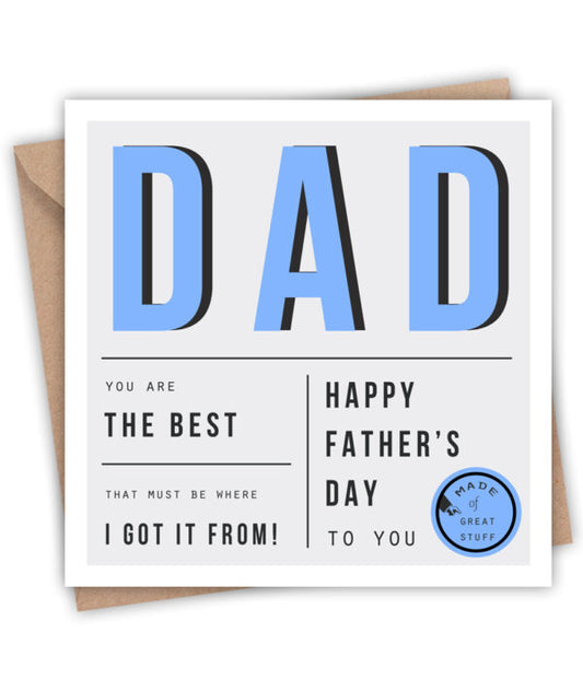 Dad - Happy Father's Day! Card