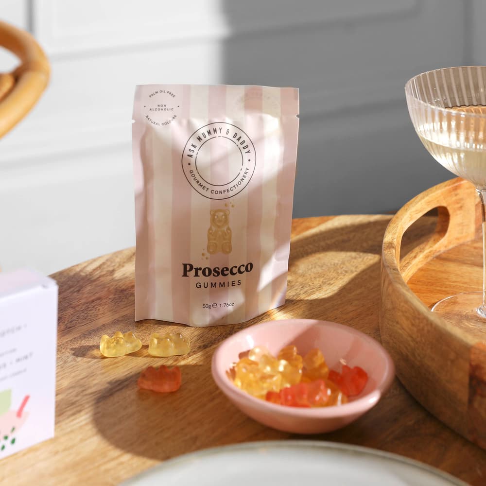 Prosecco flavour gummies