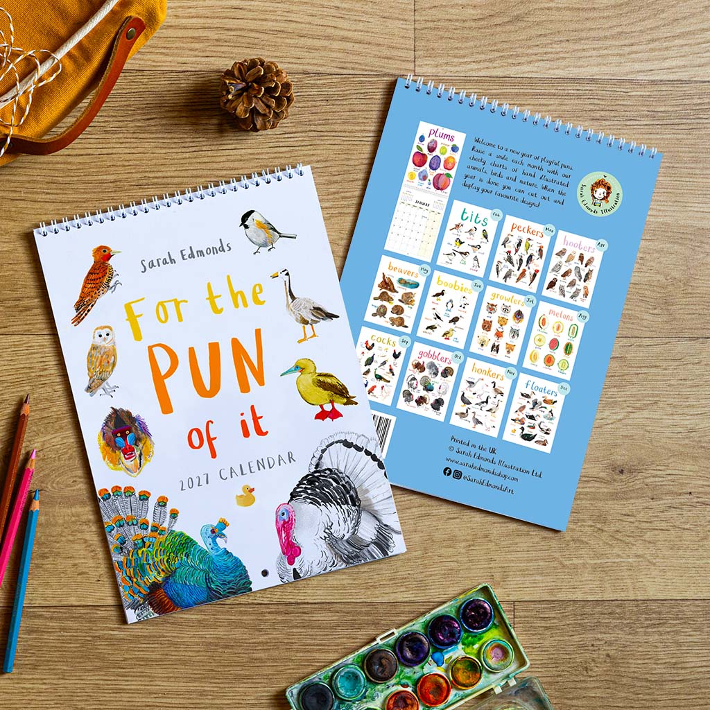 'For The Pun Of It' 2027 Wall Calendar
