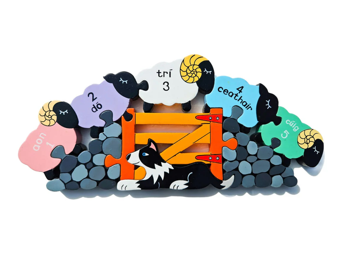 Sheep Numbers Row Jigsaw Puzzle